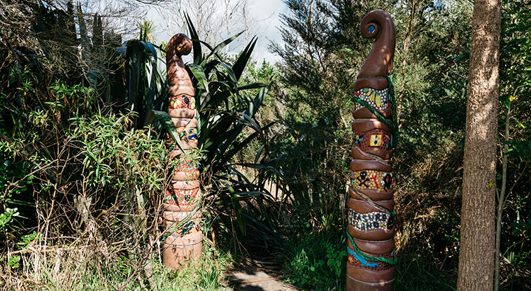 Henderson Loop Path - Art features along the way.