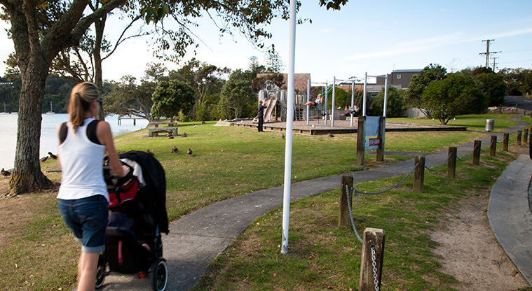 Herald Island Path - Path view along Christmas Beach to the playground.