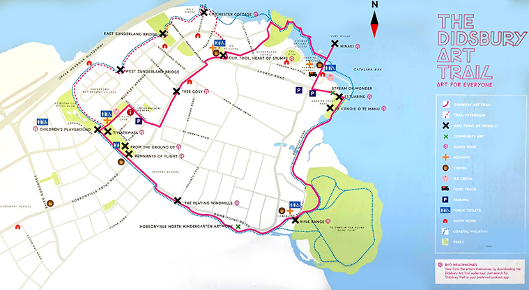 Hobsonville Point Path – Take a picture of the Art Trail map and find all the sculptures.