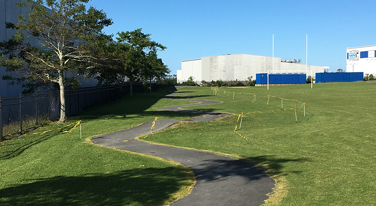 Hobsonville Primary Path - Asphalt path around the outside of the playing field
