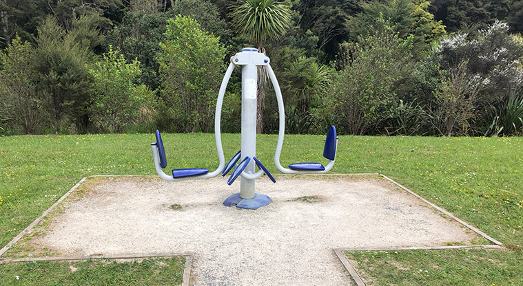 Hooton Reserve Path - Exercise equipment stations.