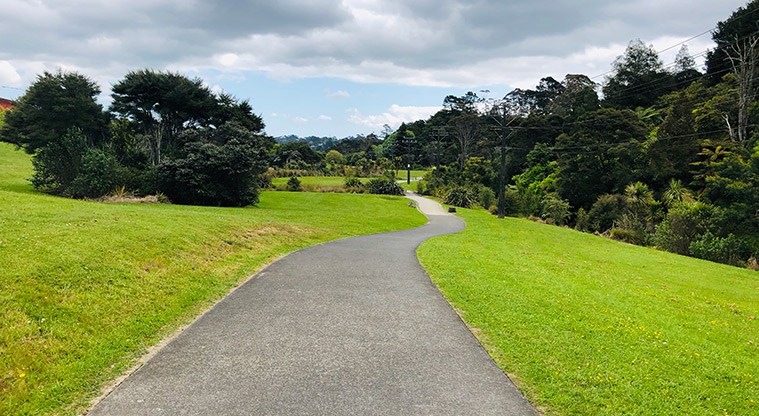 Hooton Reserve Path - Sealed section of the path.