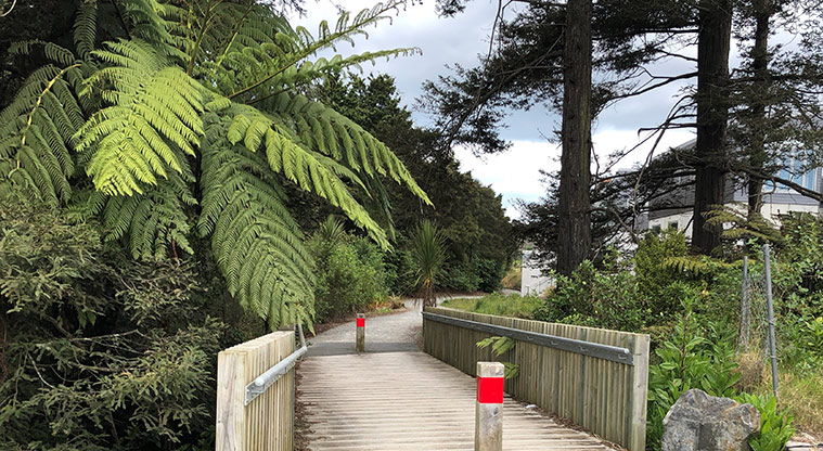 Hooton Reserve Path - Bridge at turnaround point.
