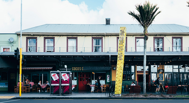 Karangahape Road to Queens Wharf Art Path - Don't Dream It's Over 2017, Janet Lilo Commissioned by the Karangahape Road Business Association Auckland Council Art Collection Photo credit: David St George.