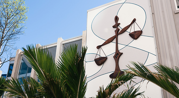 Karangahape Road to Queens Wharf Art Path - Justice 2017, Lisa Reihana Auckland Council Art Collection Photo credit: David St George.