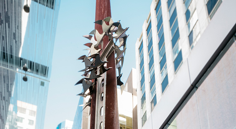 Karangahape Road to Queens Wharf Art Path - Te Waka Taumata o Horotiu 2008 (Resting Waka), Fred Graham Photo Credit: Jay Farnworth.
