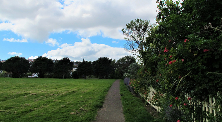 Lloyd Elsmore Path - Path alongside the Historic Village.