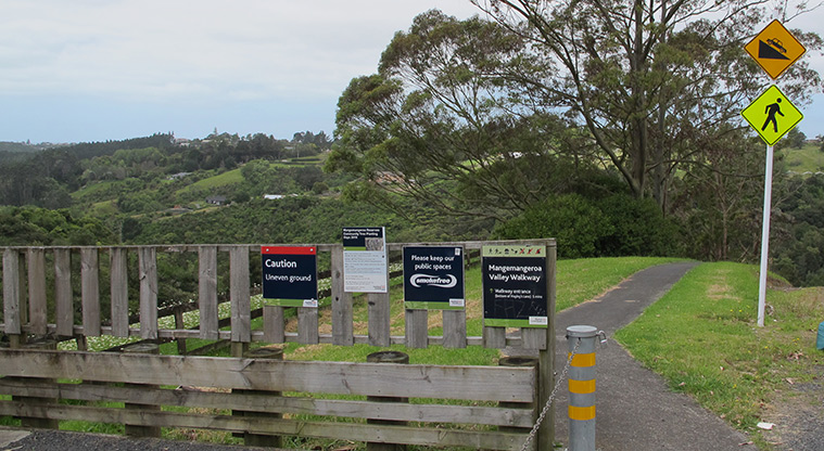 Mangemangeroa Kōwhai Path - Path start at end of Hayley Lane parking area.