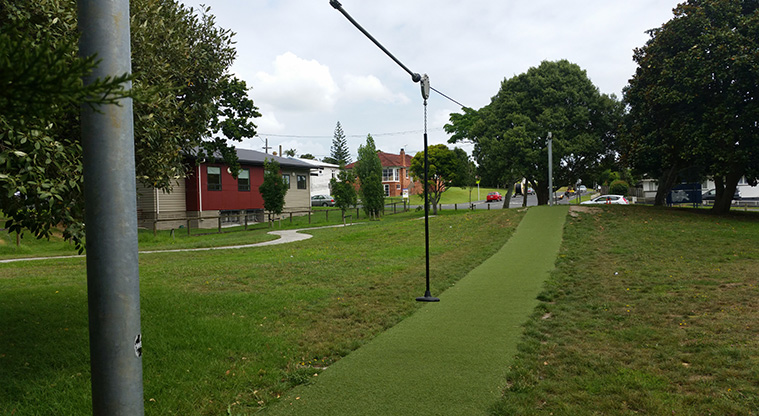 May Road School Path - Flying fox at Turner Reserve.