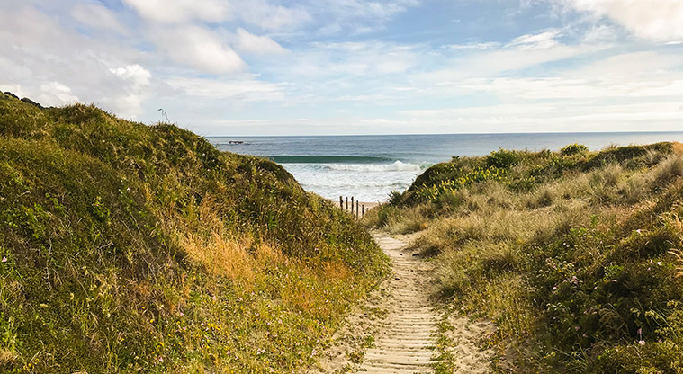 Medlands Beach Path - There are sand ladders and access points at several places along the beach.