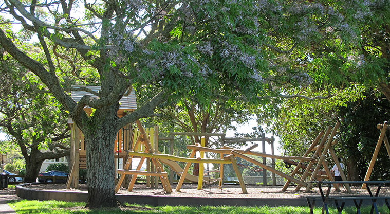 Melville Park Path - Melville Park playground.