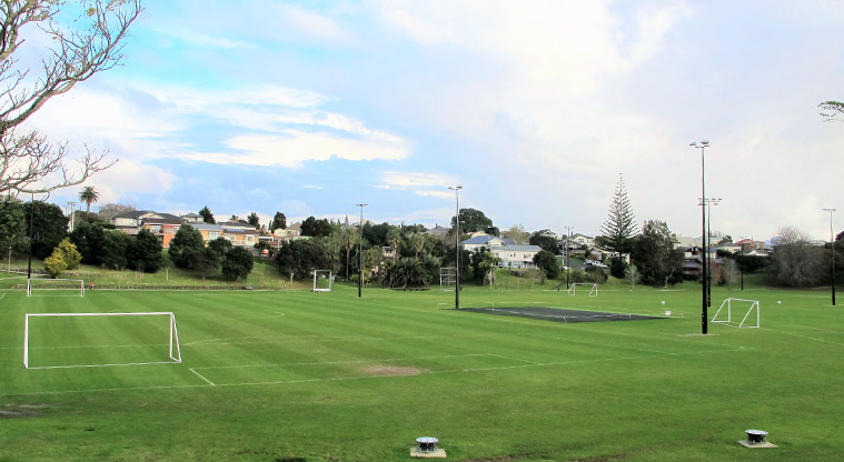 Michaels Avenue Reserve Path - The path skirts the sport fields at Michaels Avenue Reserve.