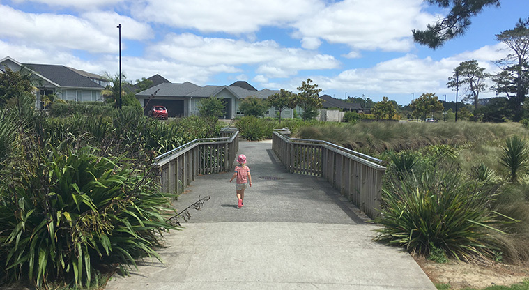 Millwater Path - Cross the bridge through Harris Park.