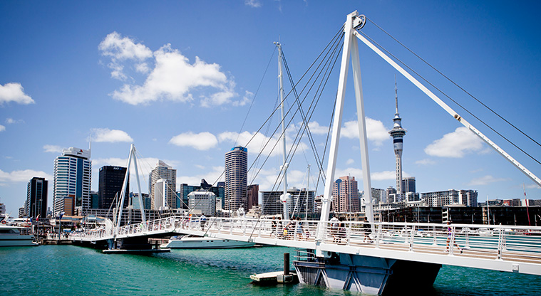 Mission Bay to Wynyard Quarter Path - Wynyard Quater bridge.