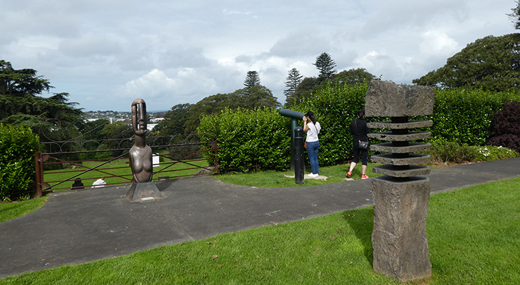 Monte Cecilia Path - Pah Homestead garden art.