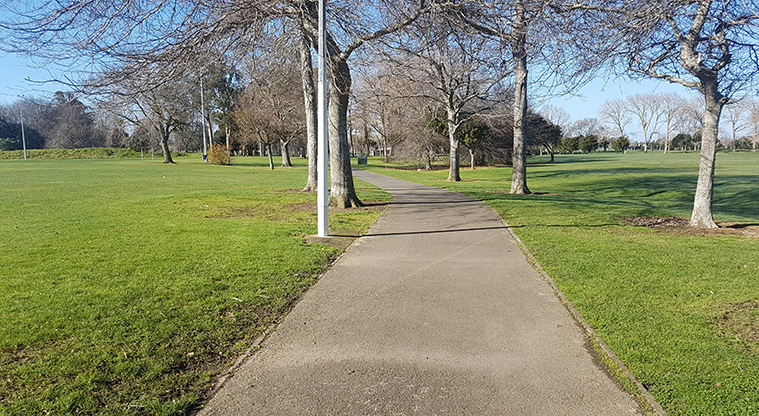 Mountfort Park Path - A typical section of the path.