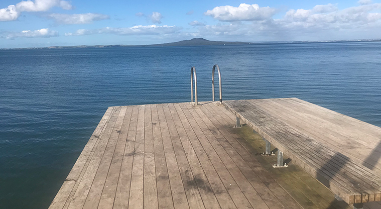 Murrays to Rothesay Bay Path - View off the end of Murrays Bay wharf.