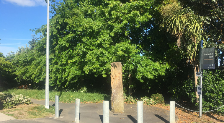 Newmarket to Thomas Bloodworth Path - Entrance to Newmarket Park.