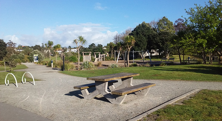 Onepoto Path - Picnic area near the path start.