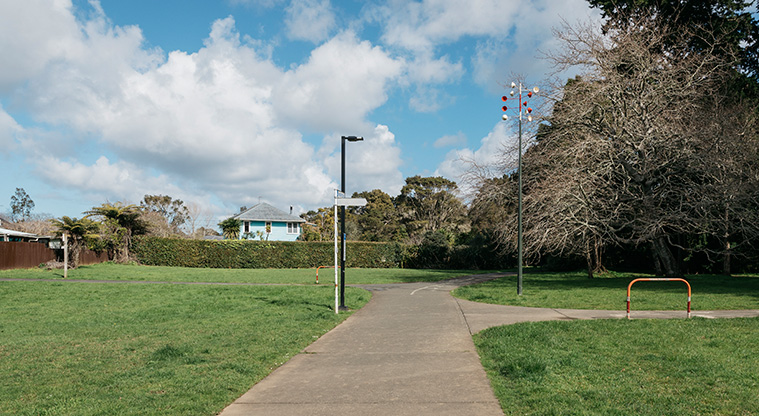 Opanuku Stream Path - A typical section of the path through Henderson Park.