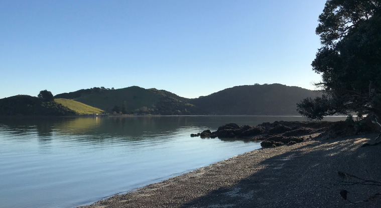 Orapiu to Pearl Bay Path - A tranquil small bay, Pearl Bay sits at the mouth of Te Matuku Marine Reserve. No fishing or shellfish gathering permitted here.