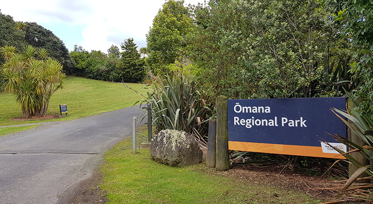 Ōmana Lookout Path - Path start adjacent to the park entry.