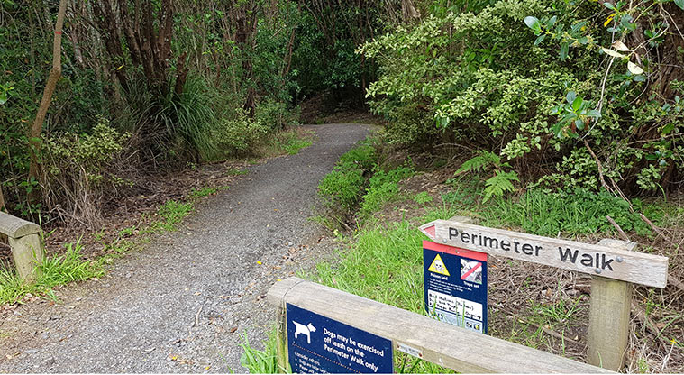 Ōmana Perimeter Path - Path is well sign posted.