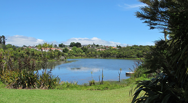 Paremuka Lakeside Path - Views over the stormwater lake.