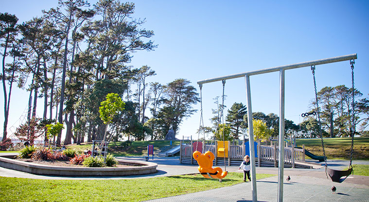 Point Chevalier Path - Children’s playground in Coyle Park.