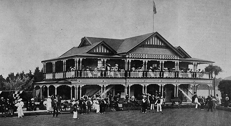 Remuera Loop Path - Opening Day of the Remuera Bowling Club (1906), Sir George Grey Special Collections, Auckland Libraries, Auckland Weekly News, AWNS-19061129-16-1.