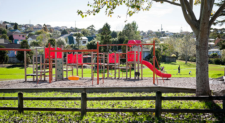 Rewi Alley Reserve Path - Kid’s playground accessed from Trias Road.