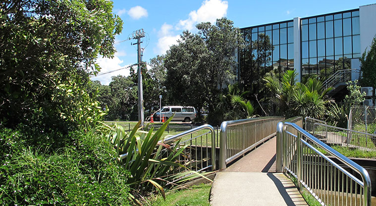 Rothesay to Browns Bay Path - Follow path over stream.