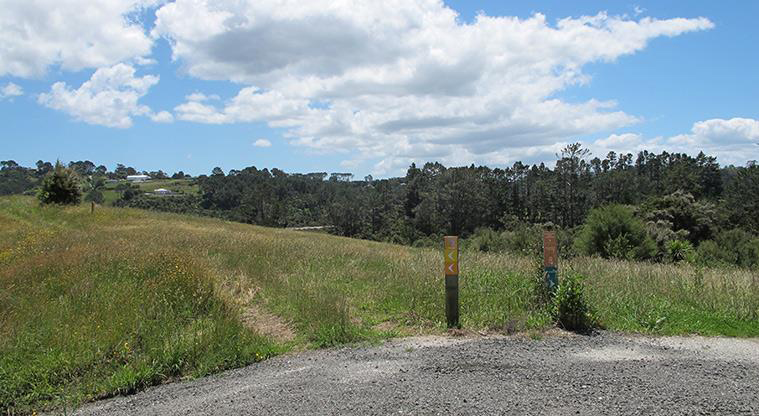 Sanders Reserve Recreation Path - At the junction take the path hard left.