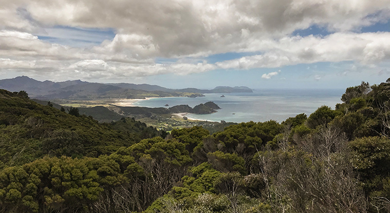 Station Rock Path - View to the east and north across the big bays and to the northern part of the island.