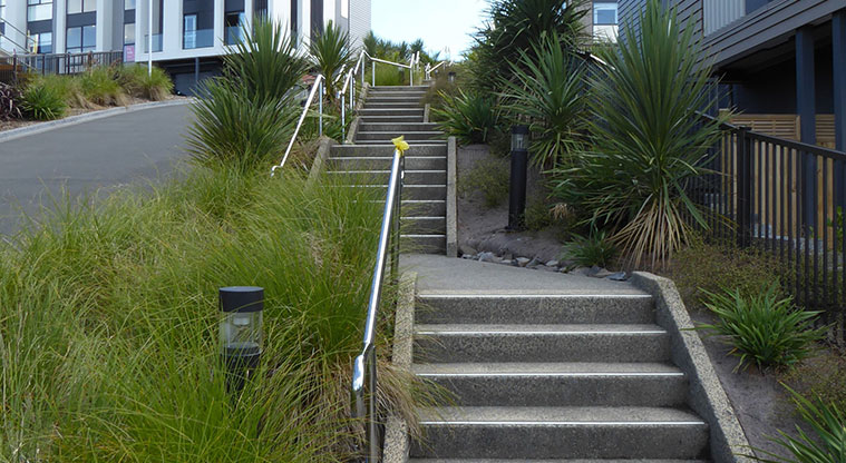 Stonefields Path - Steps up from Barbarich Drive.