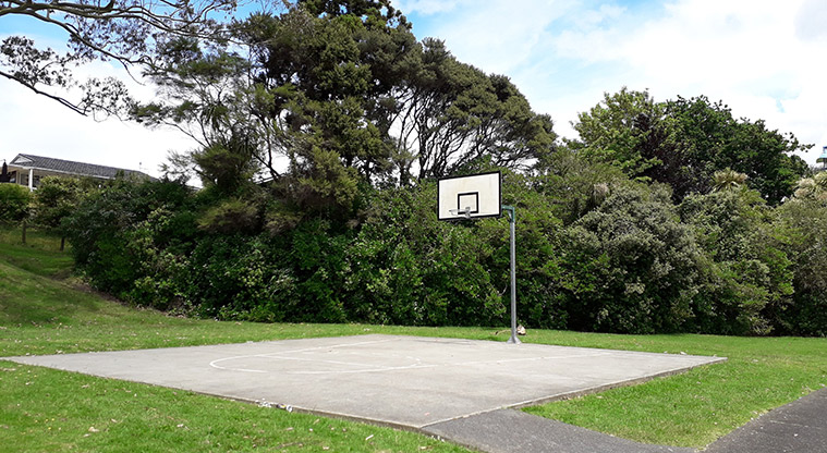 Taipari Path - Small half court basketball court.