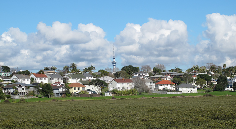Takapuna to Devonport Path - View across Bayswater Bridge.