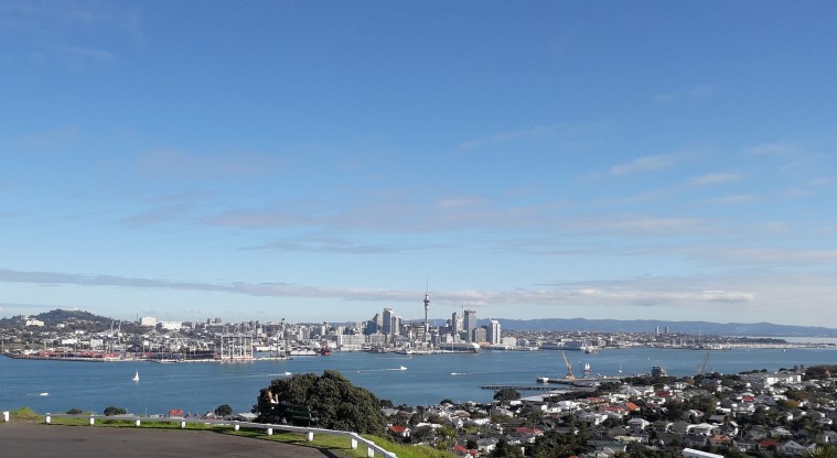 Takarunga / Mt Victoria Path - Views to the south of the city centre and other maunga including Maungawhau / Mt Eden.