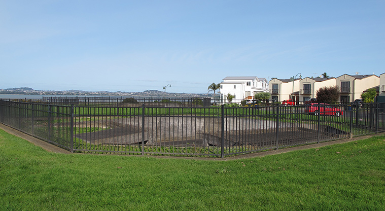 Te Atatu Playground Path - Seating provided along the way.
