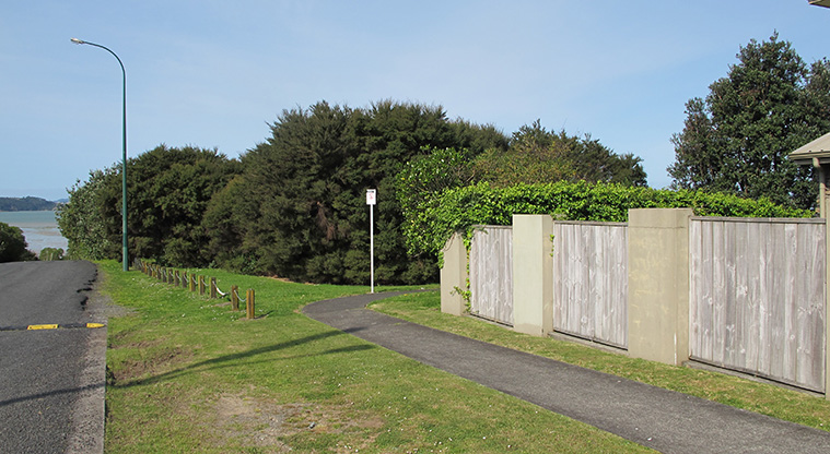 Te Atatu Playground Path - Last section of path along Harbourview Road.