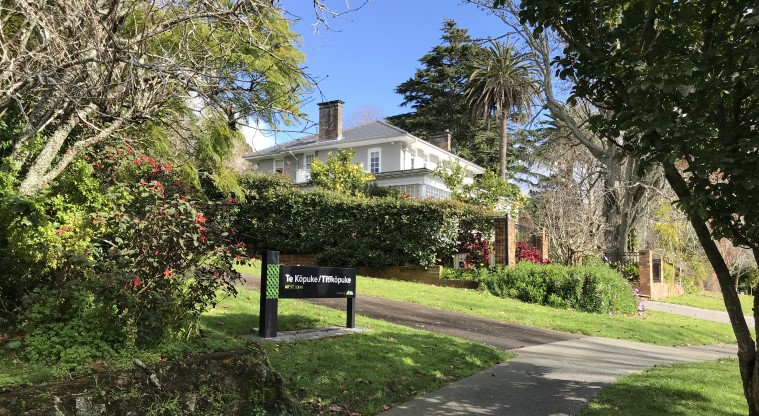 Te Kōpuke / Tītīkōpuke / Mt St John - Entrance to the path on Mount Saint John Avenue, between number 31 and 39.