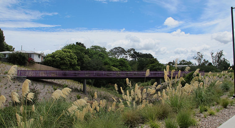 Waterview Path - Bridge access to the path from Methuen Road.