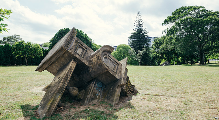 Western Park Path - TIP series 1999, John Radford. TIP was funded by an anonymous benefactor, Auckland Council Art Collection. Photo credit: David St George.