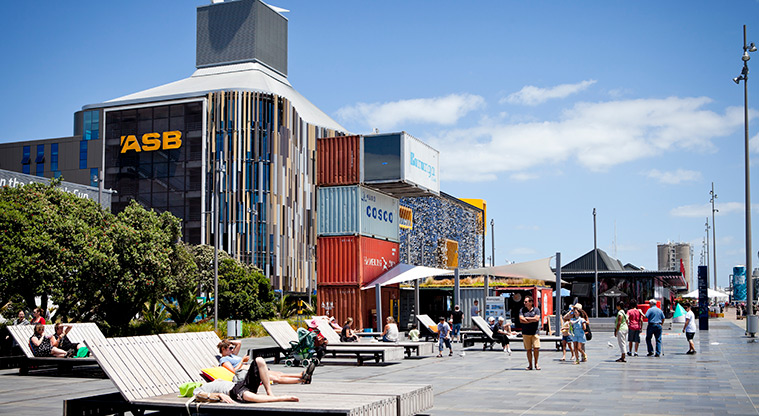 Westhaven Path - Relax on North Wharf.
