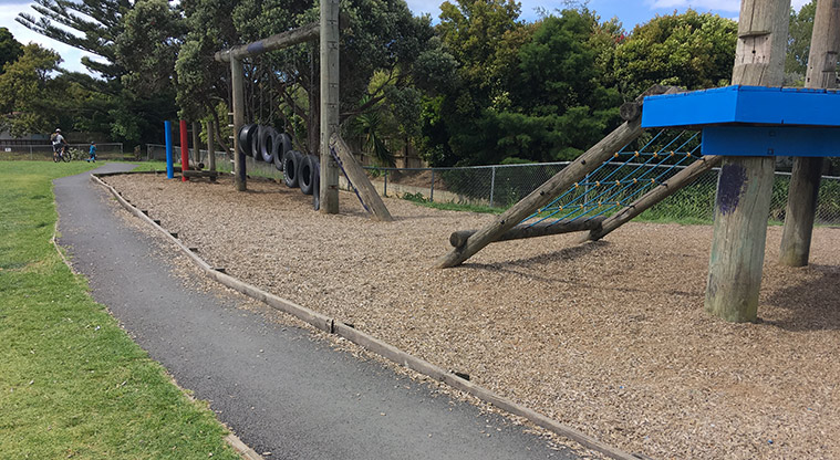 Whangaparāoa School Path – Path beside the playground.