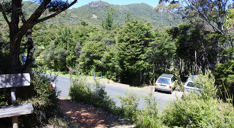 Whangapoua Lookout Path - There is some off-road parking available at the entrance to the Harataonga Track.