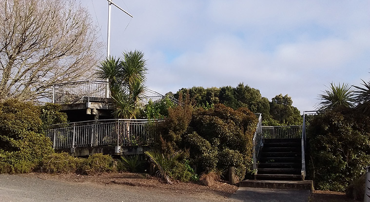 Whitford Path - Steps up to viewing platform.